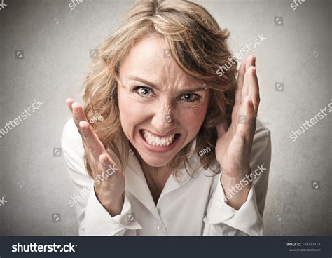 Beautiful Angry Woman Stock Photo 149177114 Shutterstock