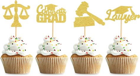 Amazon Pcs Graduation Lawyer Cupcake Toppers Law School