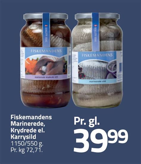 Fiskemandens Marinerede Krydrede El Karrysild Tilbud Hos Fleggaard