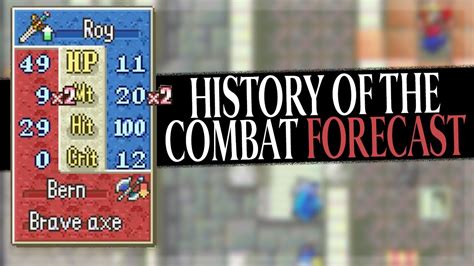 History Of The Combat Forecast In Fire Emblem Games Fe Fe Youtube