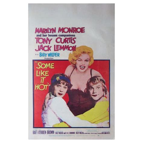 Some Like It Hot Unframed Poster Movie Posters Some Like It Hot Classic Movie Posters