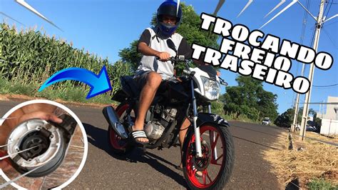 Como Trocar Lona De Freio Traseiro Titan Mix Youtube