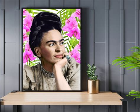 Frida Kahlo Poster, Wall Art, Mexican Folk Art, Modern Art, Home Decor ...