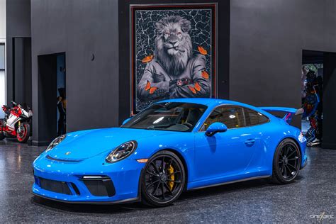 Used 2018 Porsche 911 GT3 6-Speed in PTS Voodoo Blue w/ $195K MSRP ...