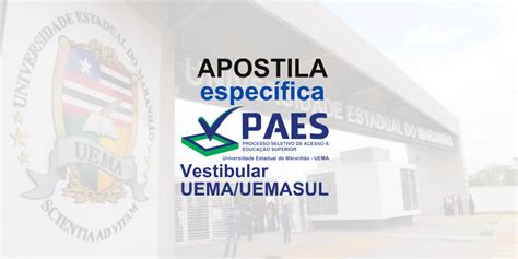 Apostila Espec Fica Paes Vestibular Uema Uemasul Em Pdf Castro