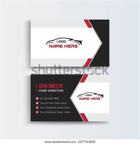 Car Rental Business Cards Modern Creative Stock Vector (Royalty Free ...