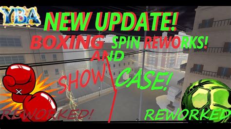 Yba Spin And Boxing Rework New Code Roblox Youtube