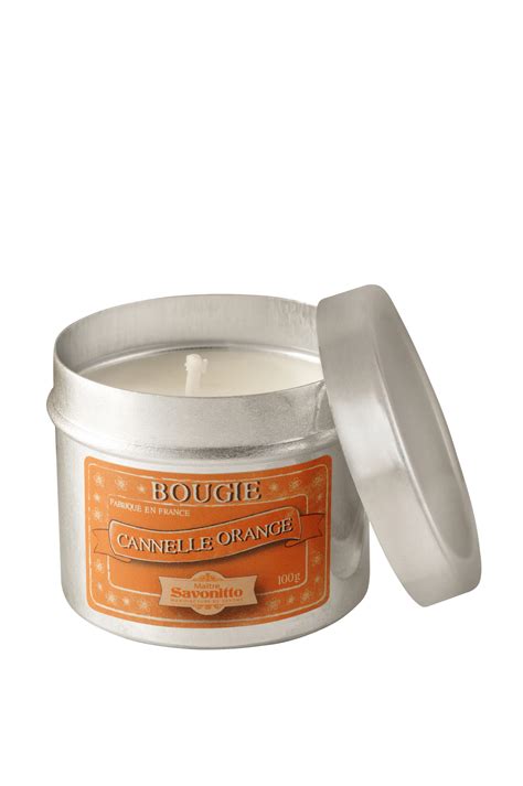 Maître Savonitto Bougie 100 g parfumée Cannelle Orange