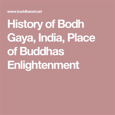 History Of Bodh Gaya India Place Of Buddhas Enlightenment Bodh Gaya History Enlightenment