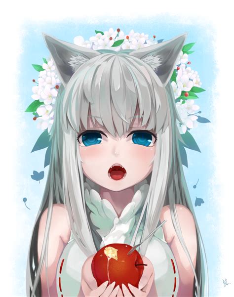 Неко Neko Nekomimi Kitsune Anime Kitsunemimi кицуне кицунэ