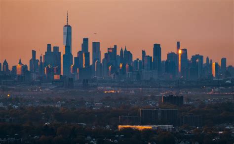 NYC Skyline at sunrise, as seen from NJ : r/CityPorn