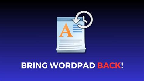 You can restore WordPad in Windows 11 24H2