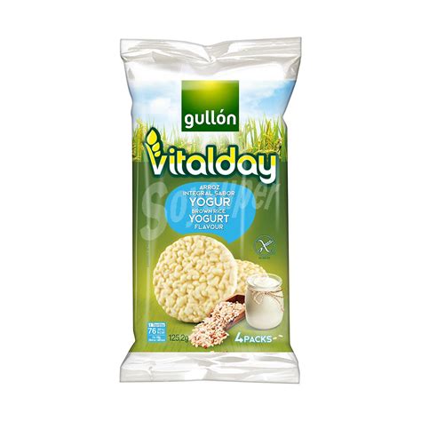 Vitalday Gullón Tortitas de arroz integral sabor yogur Vitalday Gullón