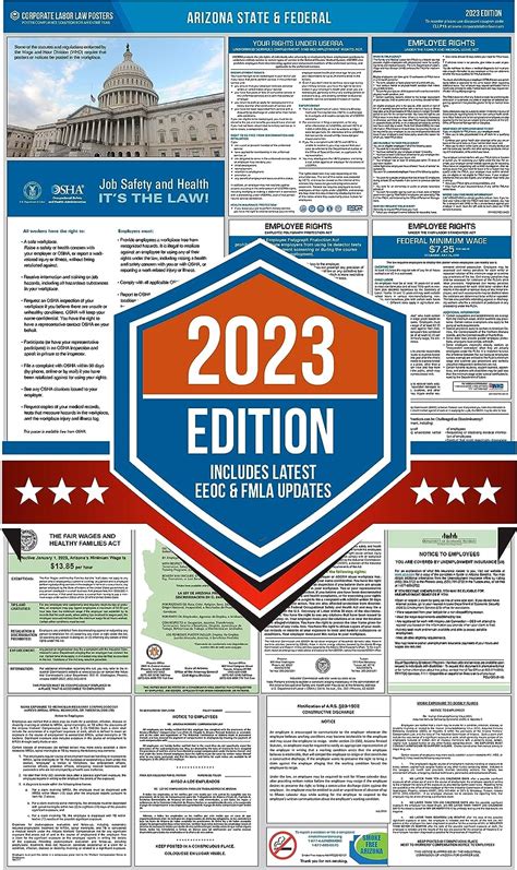 Corporate Labor Law Posters 2023 Arizona State And Federal