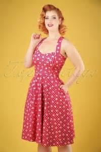 Vintage Chic For Topvintage TopVintage Exclusive Veronique Blumen Swing Kleid In Nude Topvintage