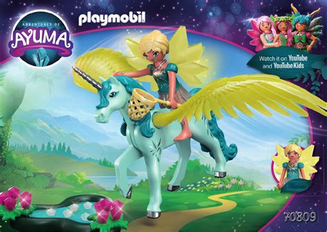 Manual Playmobil Set 70809 Ayuma Crystal Fairy With Unicorn