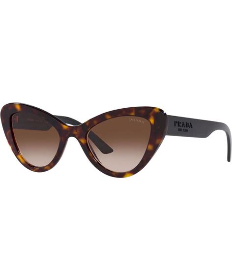 Prada Womens 52mm Havana Cat Eye Sunglasses Dillards