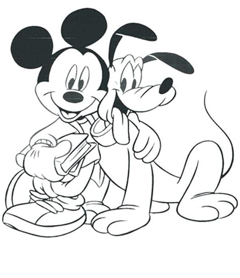 Mickey Mouse And Pluto Coloring Pages at GetColorings.com | Free ...