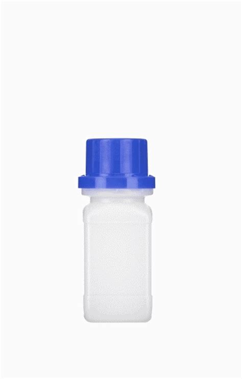 Kautex HDPE Wide Neck Square Bottles Capacity 50 ML Height 88 5 Mm