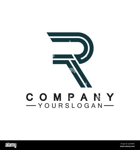 Letter R Monogram Logo Design Brand Identity Logos Designs Vector