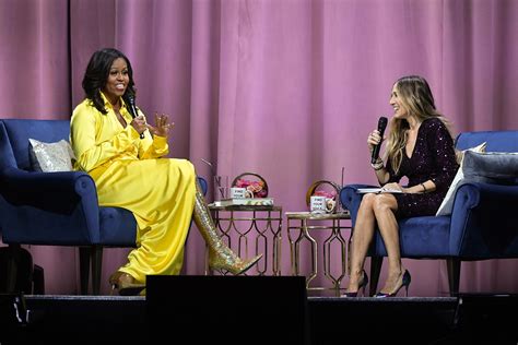 Michelle Obama Wears Glittery Thigh High Balenciaga Boots For Sjp