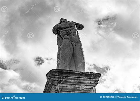 Marble statue of a giant stock photo. Image of monument - 102958270