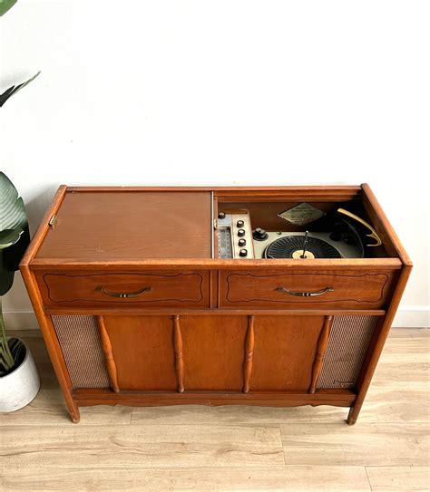 Vintage Record Player Cabinet