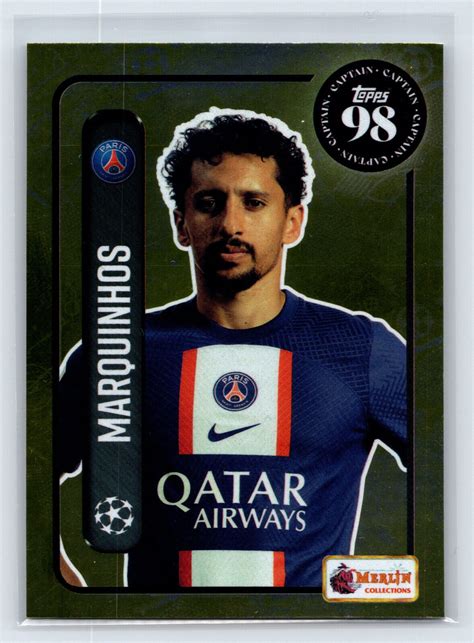 Topps Merlin Heritage 98 Captain Marquinhos PSG EBay