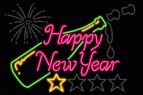 Happy New Year Fireworks GIF - Happy New Year Fireworks Animated Text ...