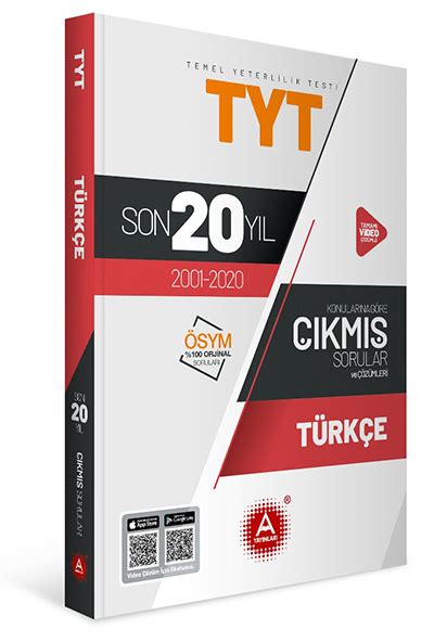 TYT Türkçe Son 20 Yıl Konularına Göre Tamamı Çözümlü Çıkmış Sorular A