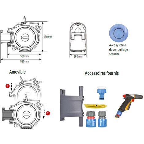 Enrouleur De Tuyau Automatique M Water Reel Water Reel Pro