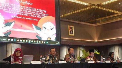 KPU Jatim 6 Bacalon DPD Pemilu 2024 Dapil Jatim Penuhi Syarat