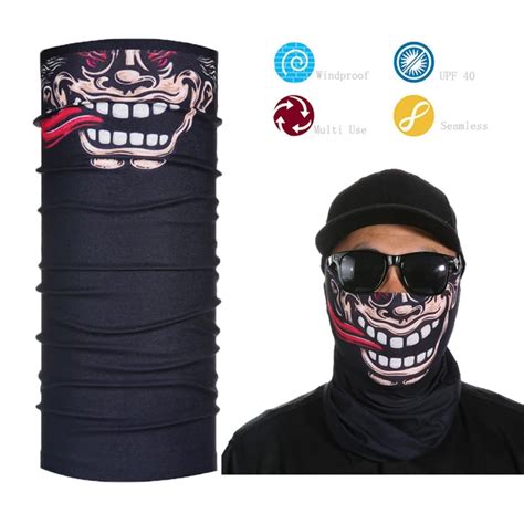 Skeleton Skull Face Mask Bandana Dirmotorbikechopperharley Riding