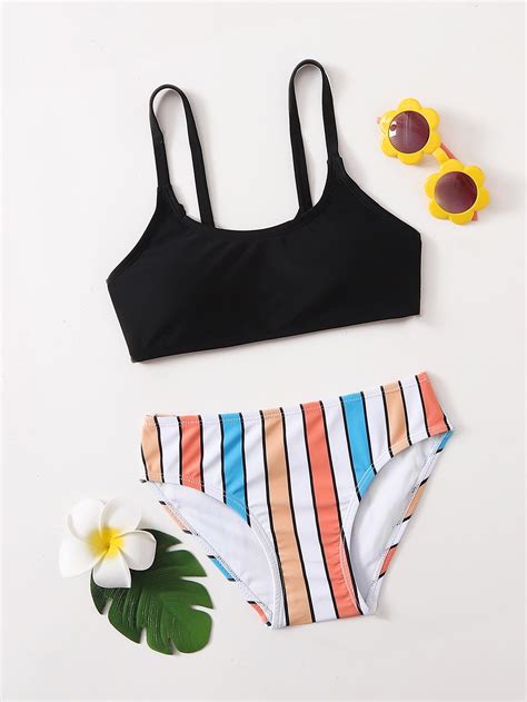 Girls Striped Bikini Swimsuit Artofit