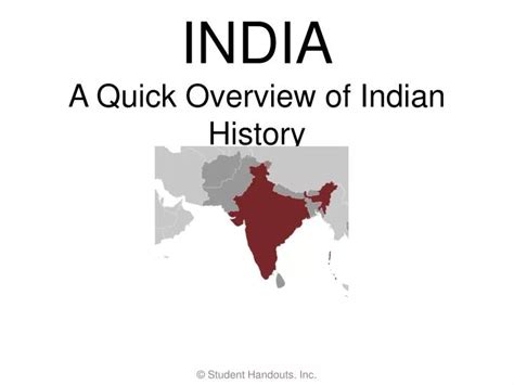 Ppt India A Quick Overview Of Indian History Powerpoint Presentation