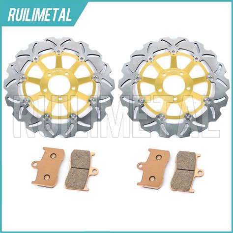 New Front Brake Discs Rotors Pads Set For Kawasaki Z 1000 2003 2004