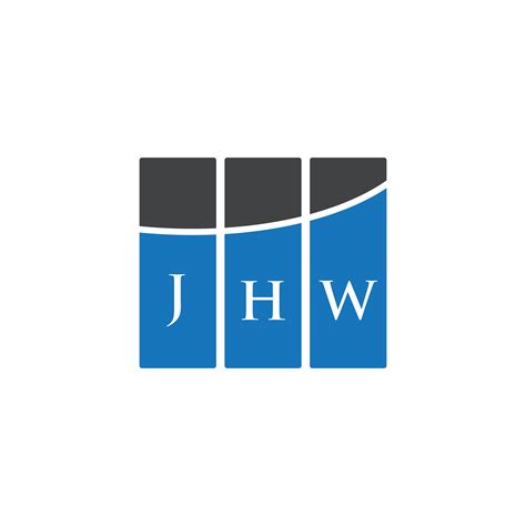 Dise O De Letras Jhw Dise O De Logotipo De Letras Jhw Sobre Fondo