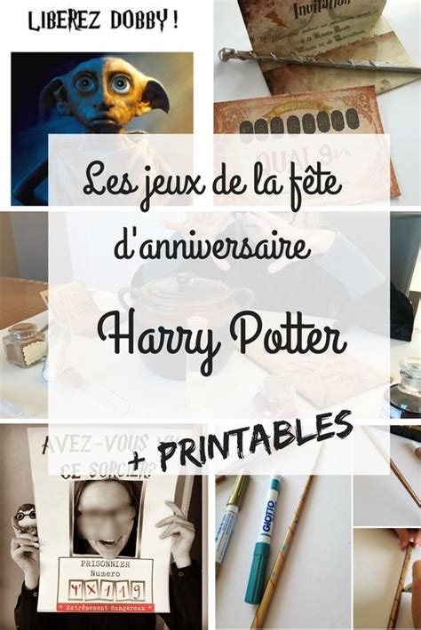 Décoration Anniversaire Harry Potter à Imprimer