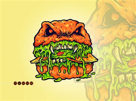 Zombie Burger Melt Illustrations Buy T Shirt Designs