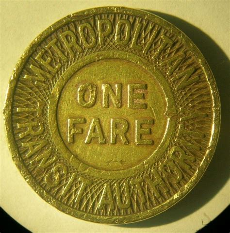 Boston Ma Mta Token One Fare Ebay