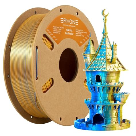 Eryone PLA Silk Dual Color Gold Blue 1 75mm 1 Kg