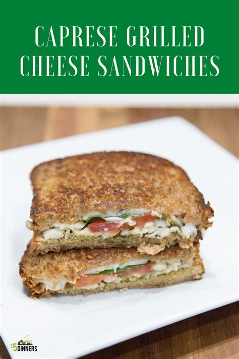 Caprese Grilled Cheese 5 Dinners Budget Recipes Meal Plans