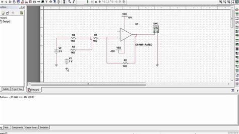 Op Amp Summing Amplifier Simulation Using Multisim Youtube