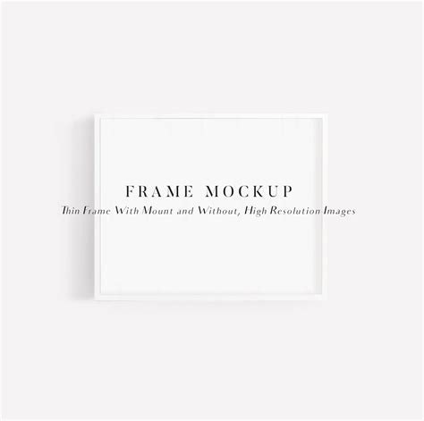 White Frame Mockup A4 Frame Mockup for Poster Psd Mockup - Etsy