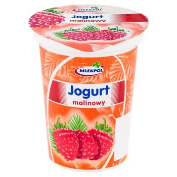 Mlekpol Jogurt malinowy 400 g Zakupy online z dostawą do domu