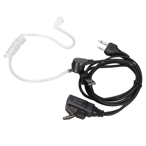 Acoustic Tube Earpiece Replacement 2 Pin Acoustic Tube Headset With Ptt For Icom Icf4tr Icf10