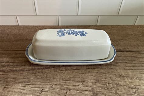 Pfaltzgraff Yorktowne Butter Dish Vintage Pfaltzgraff Mid Century