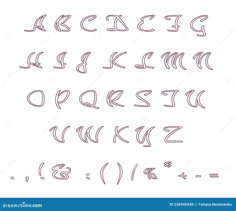 Cursive Latin Letters Stock Photography | CartoonDealer.com #12220298