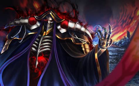 Anime Overlord Ainz Ooal Gown Albedo Overlord Demon Devil