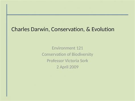 Pptx Charles Darwin Conservation Evolution Dokumen Tips